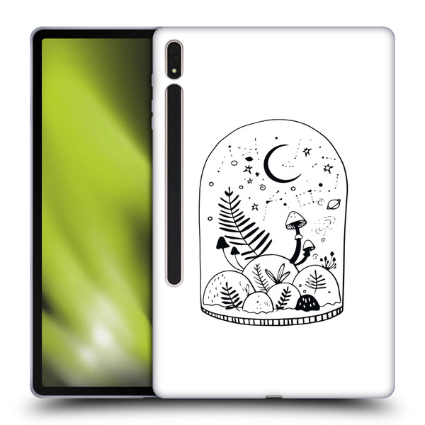 Haroulita Celestial Tattoo Terrarium Soft Gel Case for Samsung Galaxy Tab S8 Plus