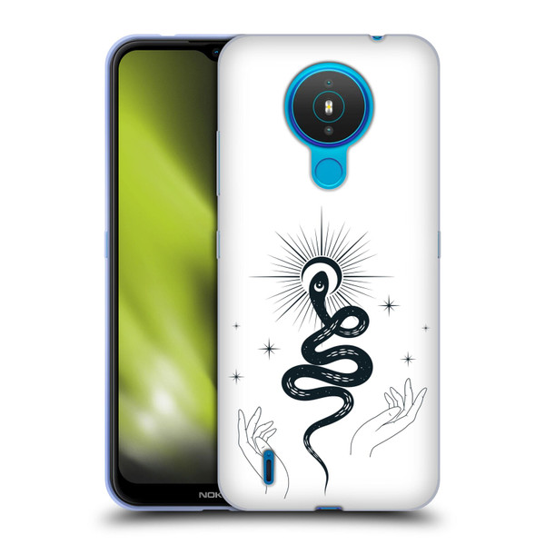Haroulita Celestial Tattoo Snake Soft Gel Case for Nokia 1.4