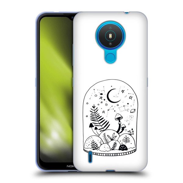 Haroulita Celestial Tattoo Terrarium Soft Gel Case for Nokia 1.4