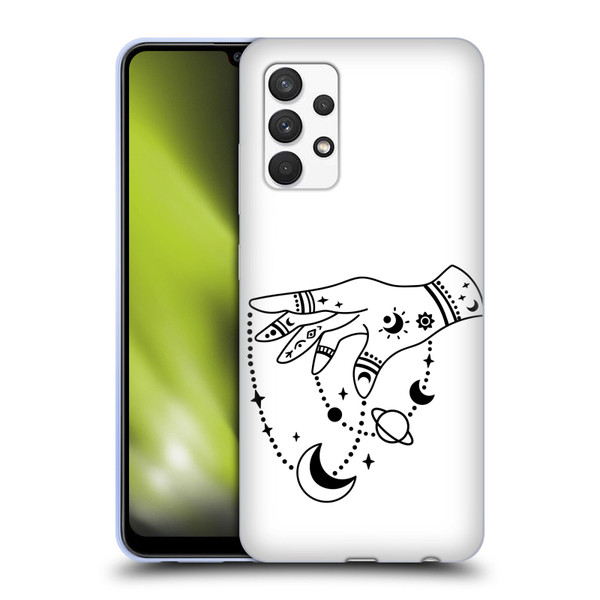 Haroulita Celestial Tattoo Puppet Universe Soft Gel Case for Samsung Galaxy A32 (2021)