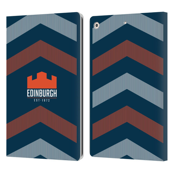 Edinburgh Rugby Logo Art Lines Leather Book Wallet Case Cover For Apple iPad 10.2 2019/2020/2021