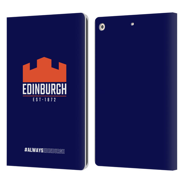 Edinburgh Rugby Logo 2 Always Edinburgh Leather Book Wallet Case Cover For Apple iPad 10.2 2019/2020/2021