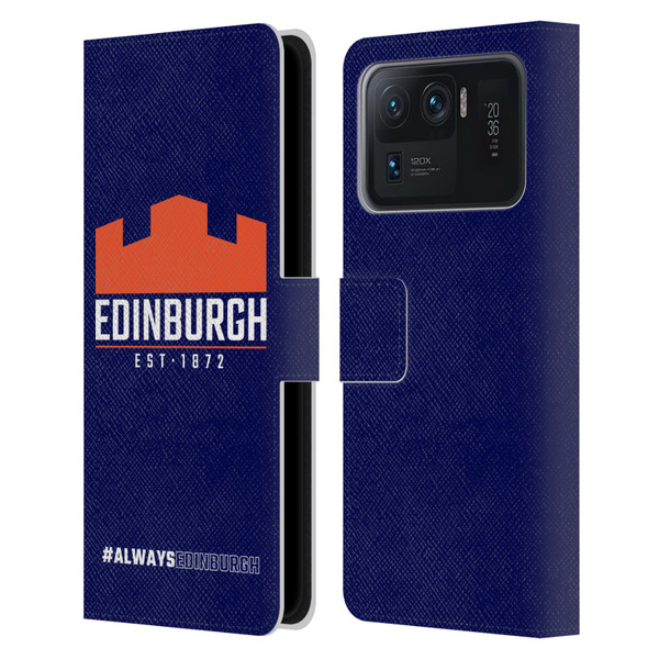 Edinburgh Rugby Logo 2 Always Edinburgh Leather Book Wallet Case Cover For Xiaomi Mi 11 Ultra