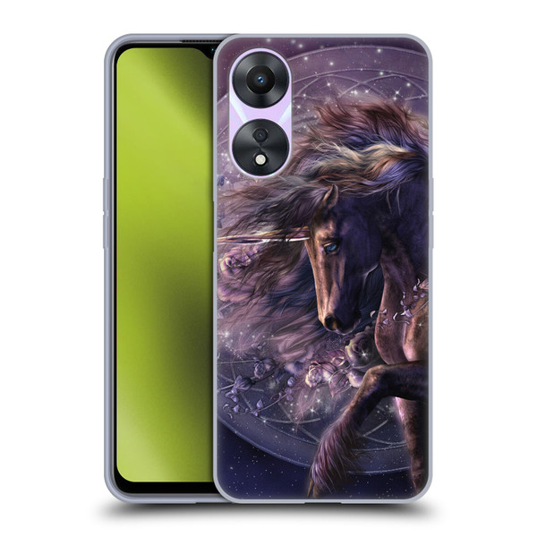 Laurie Prindle Fantasy Horse Chimera Black Rose Unicorn Soft Gel Case for OPPO A78 5G