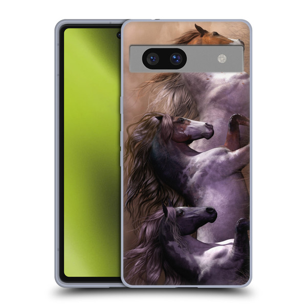 Laurie Prindle Western Stallion Run To Freedom Soft Gel Case for Google Pixel 7a