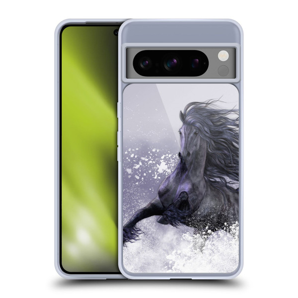 Laurie Prindle Western Stallion Winter Thunder Soft Gel Case for Google Pixel 8 Pro