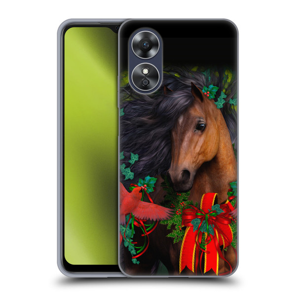 Laurie Prindle Western Stallion A Morgan Christmas Soft Gel Case for OPPO A17