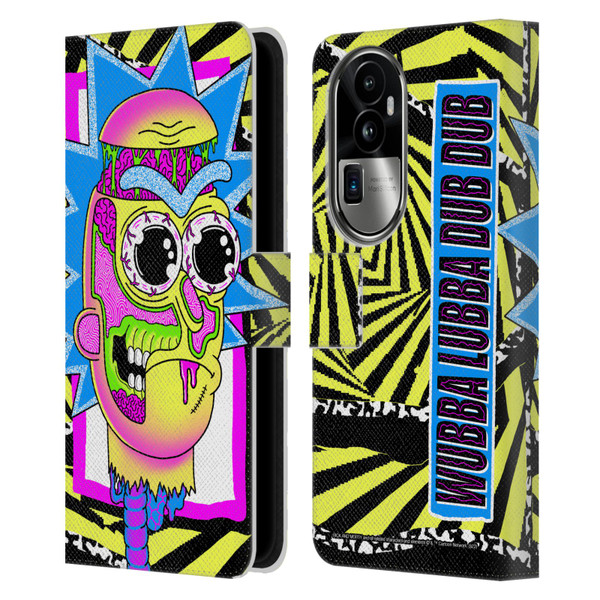 Rick And Morty Season 1 & 2 Graphics Rick Leather Book Wallet Case Cover For OPPO Reno10 Pro+