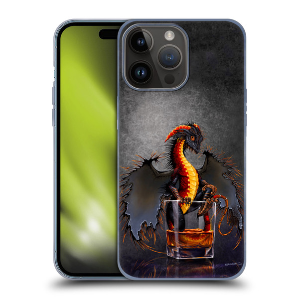 Stanley Morrison Art Dragon In A Rum Glass Soft Gel Case for Apple iPhone 15 Pro Max