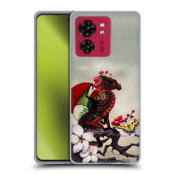 Stanley Morrison Art Cherry Tree, Dragon, Butterfly Soft Gel Case for Motorola Moto Edge 40