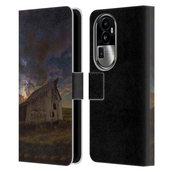 Royce Bair Nightscapes Bear Lake Old Barn Leather Book Wallet Case Cover For OPPO Reno10 Pro+