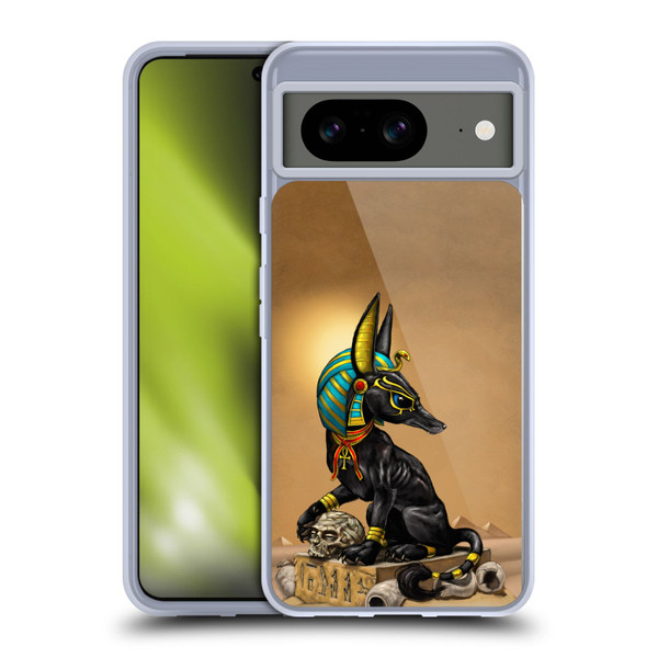 Stanley Morrison Art Egyptian Black Jackal Anubis Soft Gel Case for Google Pixel 8