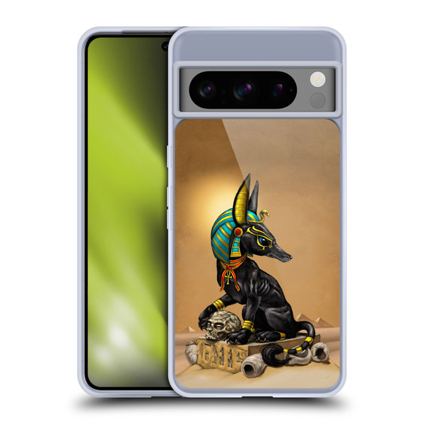 Stanley Morrison Art Egyptian Black Jackal Anubis Soft Gel Case for Google Pixel 8 Pro