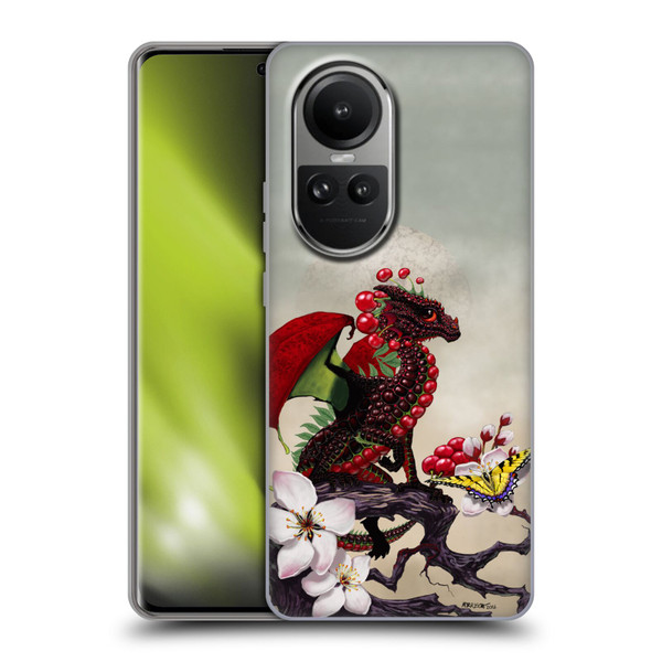 Stanley Morrison Art Cherry Tree, Dragon, Butterfly Soft Gel Case for OPPO Reno10 5G / Reno10 Pro 5G