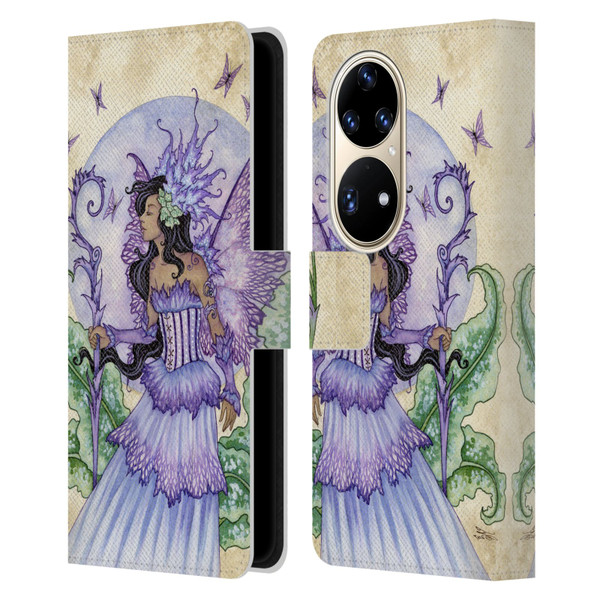 Amy Brown Elemental Fairies Spring Fairy Leather Book Wallet Case Cover For Huawei P50 Pro