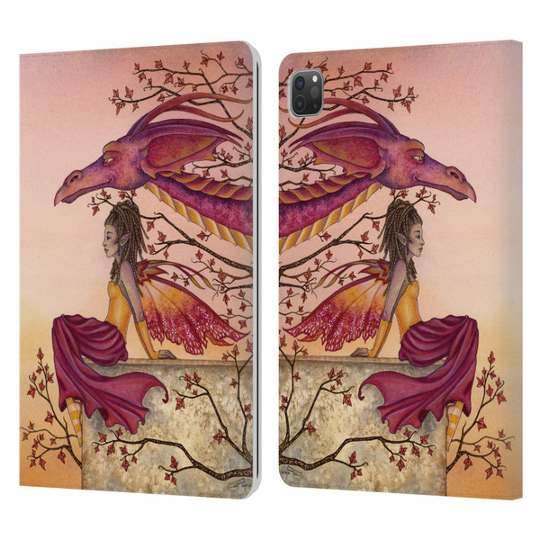 Amy Brown Elemental Fairies Greeting The Dawn Leather Book Wallet Case Cover For Apple iPad Pro 11 2020 / 2021 / 2022