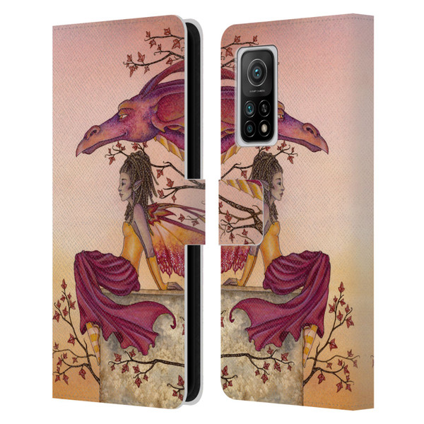 Amy Brown Elemental Fairies Greeting The Dawn Leather Book Wallet Case Cover For Xiaomi Mi 10T 5G