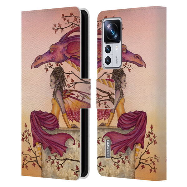 Amy Brown Elemental Fairies Greeting The Dawn Leather Book Wallet Case Cover For Xiaomi 12T Pro