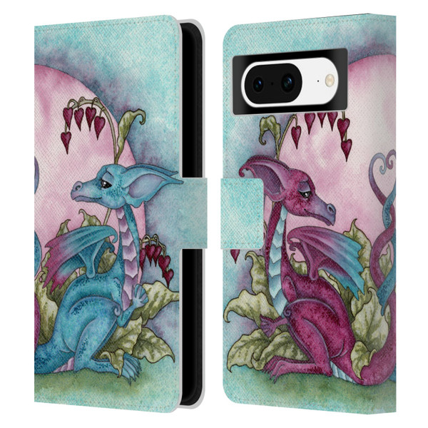 Amy Brown Folklore Love Dragons Leather Book Wallet Case Cover For Google Pixel 8