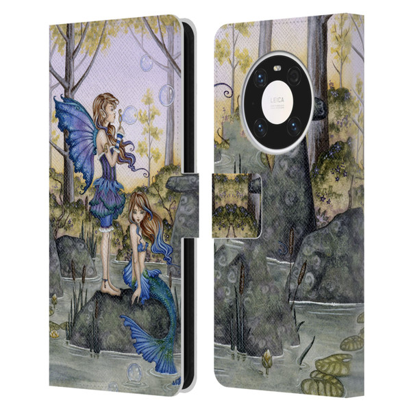 Amy Brown Folklore Cousins Leather Book Wallet Case Cover For Huawei Mate 40 Pro 5G