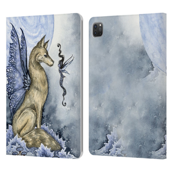 Amy Brown Folklore Wolf Moon Leather Book Wallet Case Cover For Apple iPad Pro 11 2020 / 2021 / 2022