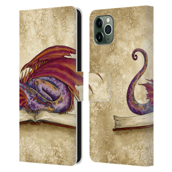 Amy Brown Folklore Bookworm 2 Leather Book Wallet Case Cover For Apple iPhone 11 Pro Max