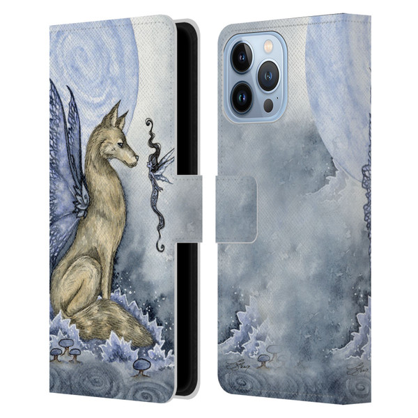 Amy Brown Folklore Wolf Moon Leather Book Wallet Case Cover For Apple iPhone 13 Pro Max