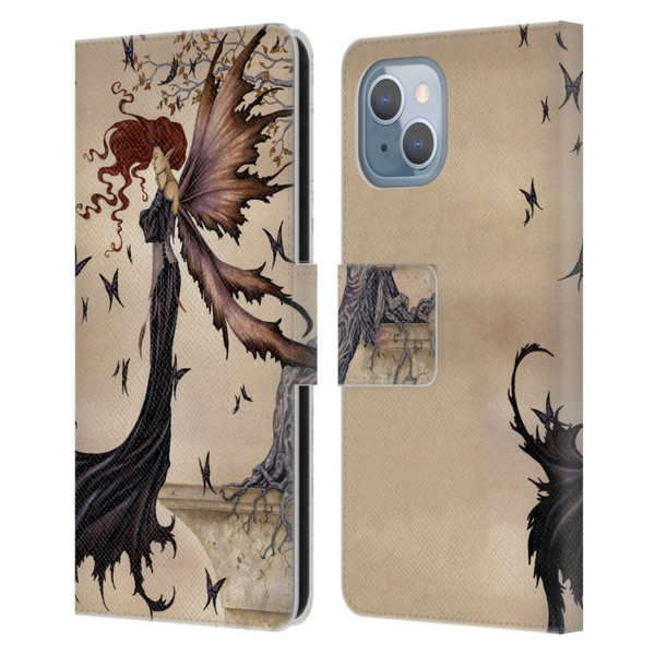 Amy Brown Folklore Mystique Leather Book Wallet Case Cover For Apple iPhone 14
