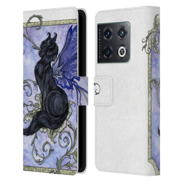 Amy Brown Folklore Fairy Cat Leather Book Wallet Case Cover For OnePlus 10 Pro