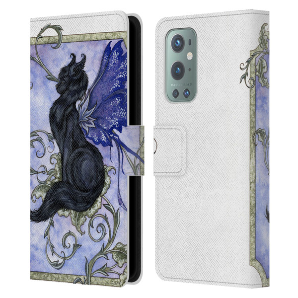 Amy Brown Folklore Fairy Cat Leather Book Wallet Case Cover For OnePlus 9