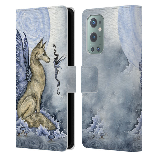 Amy Brown Folklore Wolf Moon Leather Book Wallet Case Cover For OnePlus 9