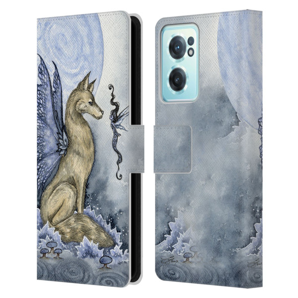 Amy Brown Folklore Wolf Moon Leather Book Wallet Case Cover For OnePlus Nord CE 2 5G
