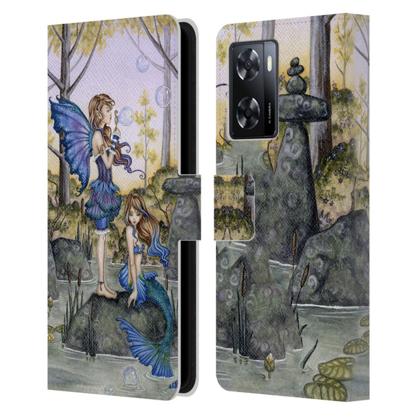 Amy Brown Folklore Cousins Leather Book Wallet Case Cover For OPPO A57s