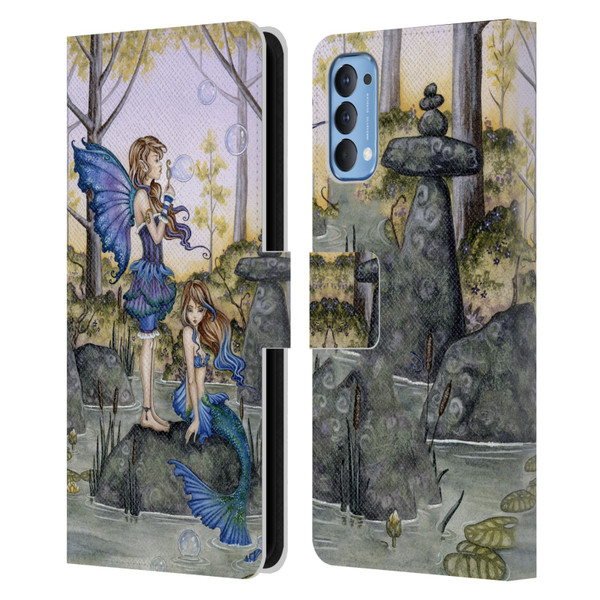 Amy Brown Folklore Cousins Leather Book Wallet Case Cover For OPPO Reno 4 5G