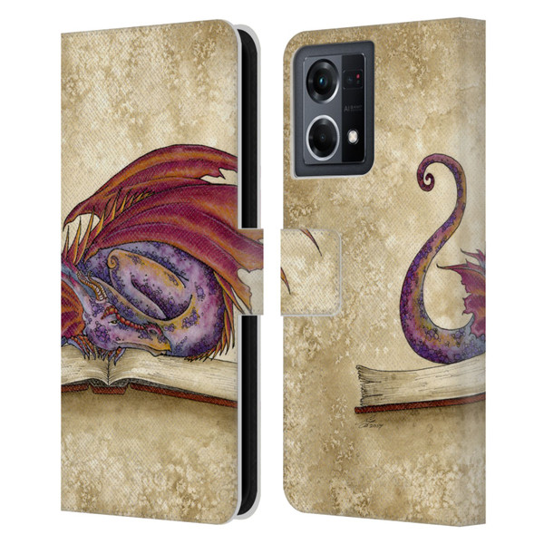 Amy Brown Folklore Bookworm 2 Leather Book Wallet Case Cover For OPPO Reno8 4G