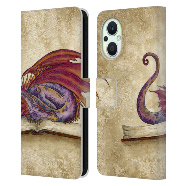 Amy Brown Folklore Bookworm 2 Leather Book Wallet Case Cover For OPPO Reno8 Lite