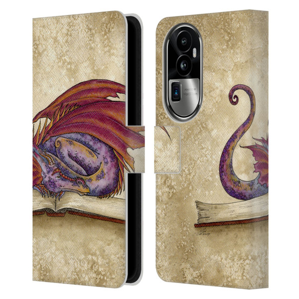 Amy Brown Folklore Bookworm 2 Leather Book Wallet Case Cover For OPPO Reno10 Pro+