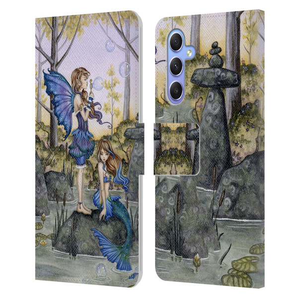 Amy Brown Folklore Cousins Leather Book Wallet Case Cover For Samsung Galaxy A34 5G