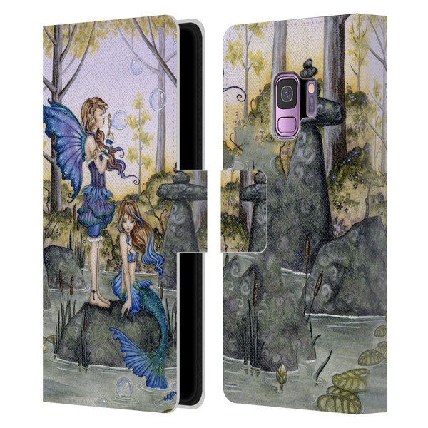 Amy Brown Folklore Cousins Leather Book Wallet Case Cover For Samsung Galaxy S9