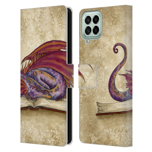 Amy Brown Folklore Bookworm 2 Leather Book Wallet Case Cover For Samsung Galaxy M53 (2022)