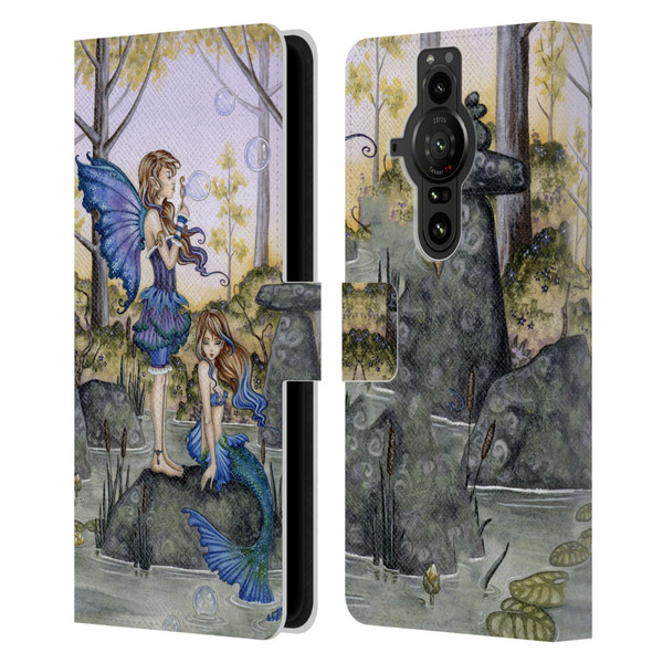 Amy Brown Folklore Cousins Leather Book Wallet Case Cover For Sony Xperia Pro-I