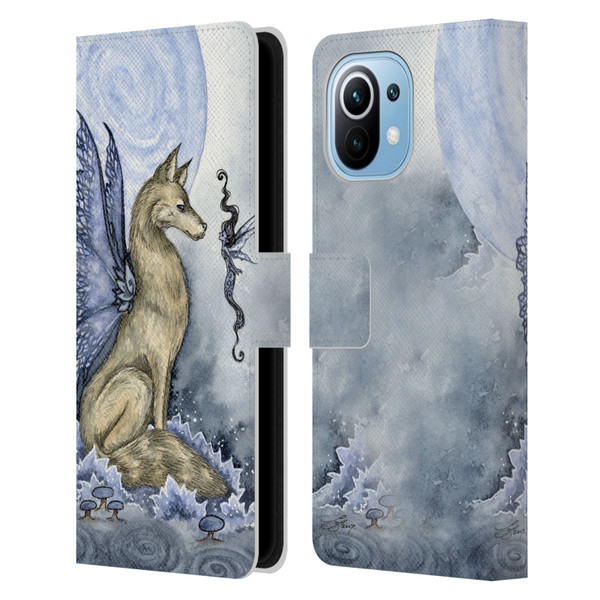 Amy Brown Folklore Wolf Moon Leather Book Wallet Case Cover For Xiaomi Mi 11