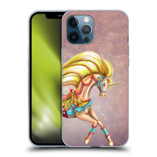 Rose Khan Unicorns Western Palomino Soft Gel Case for Apple iPhone 12 Pro Max