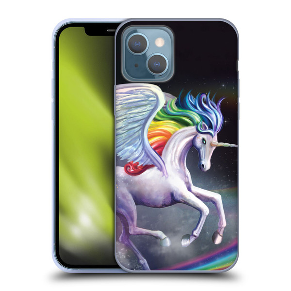 Rose Khan Unicorns Rainbow Dancer Soft Gel Case for Apple iPhone 13