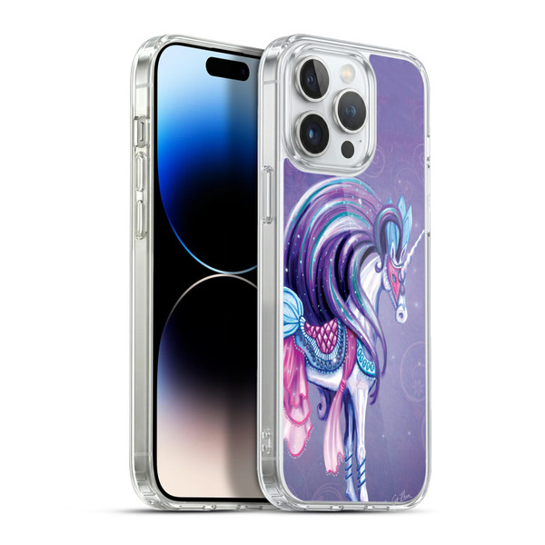 Rose Khan Unicorns White And Purple Soft Gel Case for Apple iPhone 13 Pro Max & MagSafe
