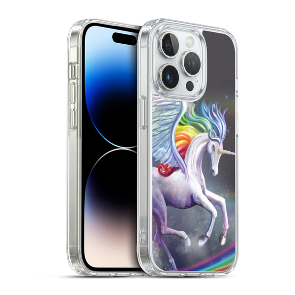 Rose Khan Unicorns Rainbow Dancer Soft Gel Case for Apple iPhone 13 Pro & MagSafe