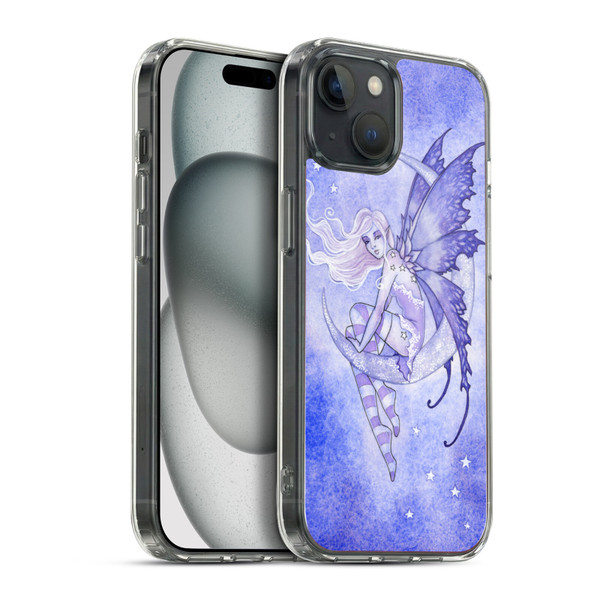 Amy Brown Elemental Series Moon Fairy Soft Gel Case for Apple iPhone 15 Plus & MagSafe