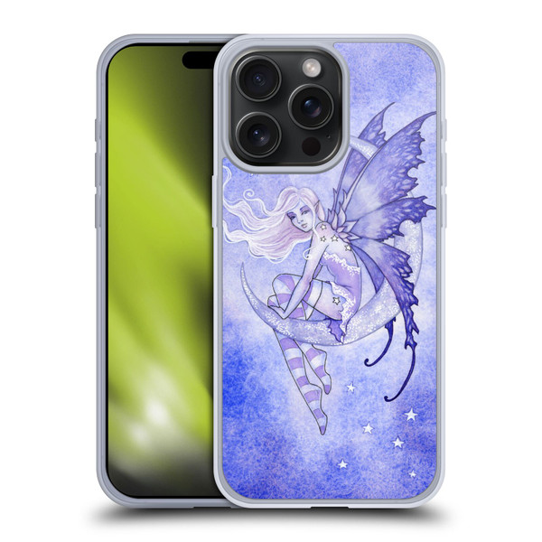 Amy Brown Elemental Fairies Moon Fairy Soft Gel Case for Apple iPhone 15 Pro Max