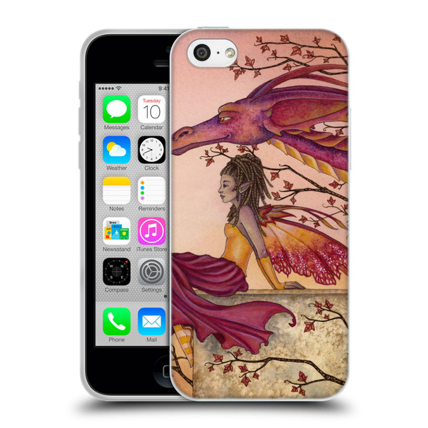 Amy Brown Elemental Fairies Greeting The Dawn Soft Gel Case for Apple iPhone 5c