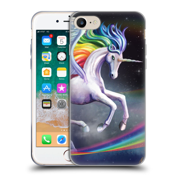 Rose Khan Unicorns Rainbow Dancer Soft Gel Case for Apple iPhone 7 / 8 / SE 2020 & 2022
